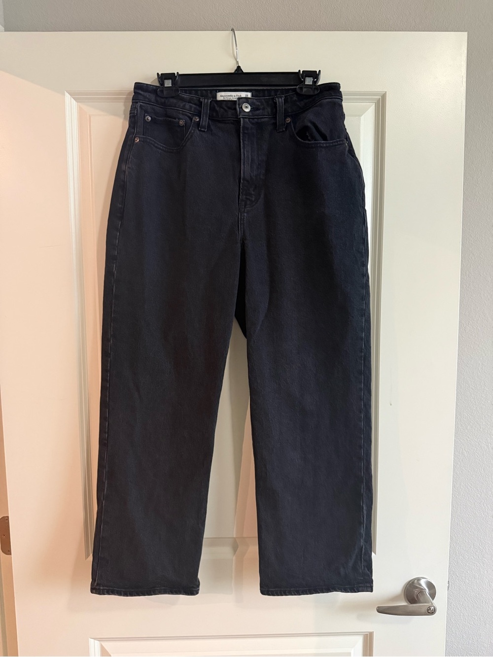 Abercrombie & Fitch Men's Black Straight Jeans